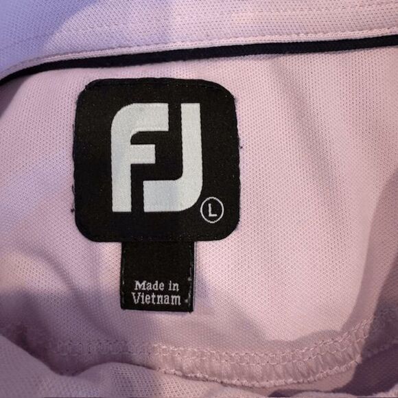 Footjoy FJ Golf Polo Pink 3 Button Men's Size Large - Picture 2 of 7